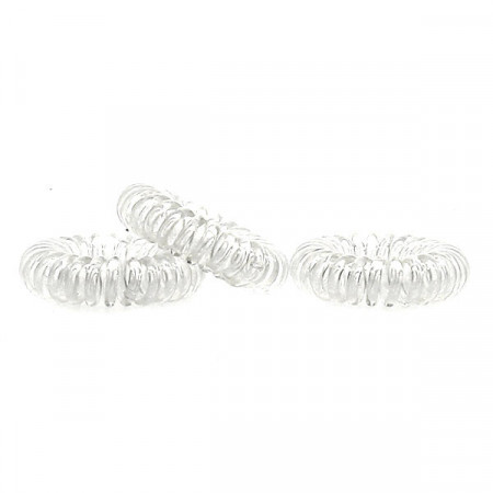 Hair ring transparent x3