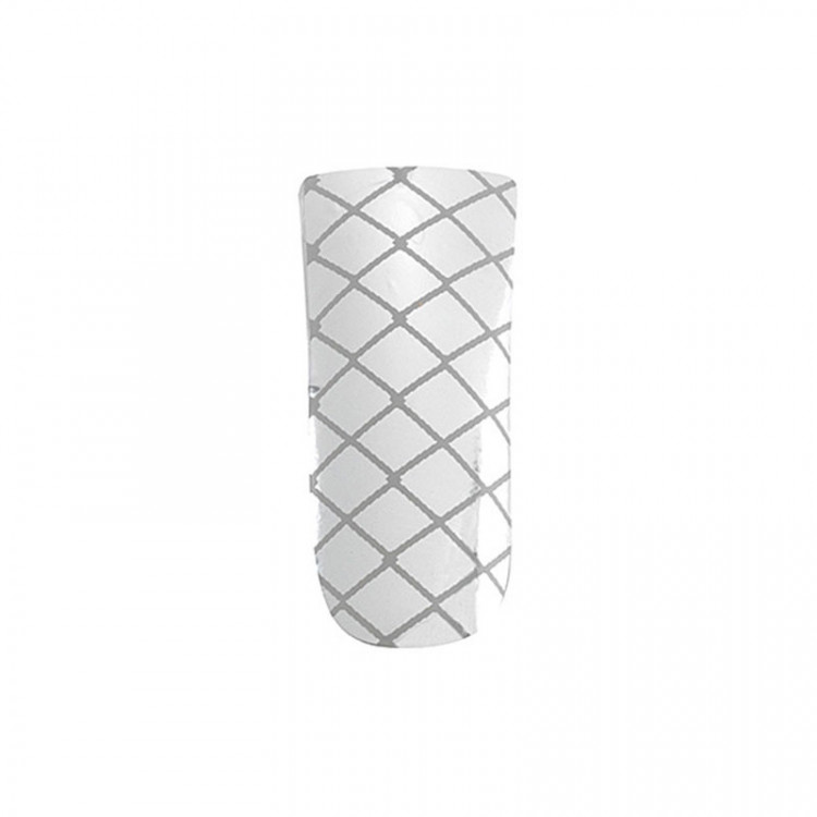 Décors ongles nail foils silver criss cross