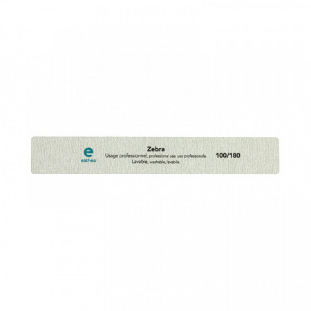 Lime à ongles rectangulaire 100-180 Zébra