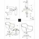 Fauteuil noir Stockholm 50x98cm