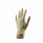 Boite de 100 gants latex sans poudre blanc- Taille L
