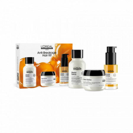 Mini kit trio découverte Metal Detox (shampoing + masque + huile)