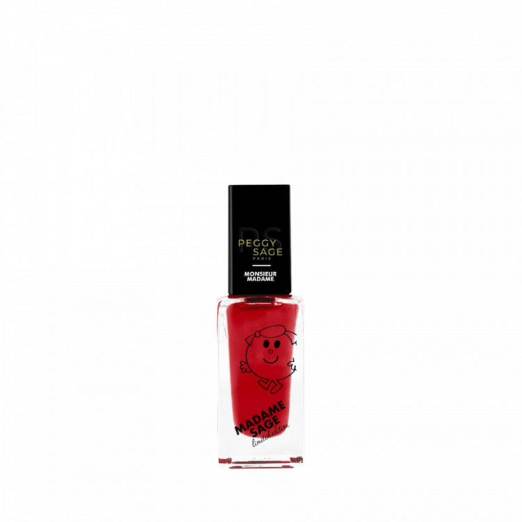 Vernis à ongles Madame Sage - rouge intense, élégant, séchage rapide