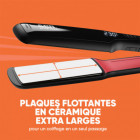 Lisseur professionnel Straight Up Shine - plaques XL, 230°C, brillance intense