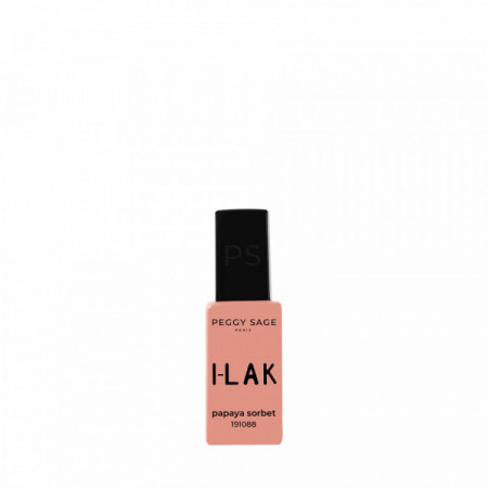 Vernis semi-permanent I-LAK – couleur Papaya Sorbet, tenue longue durée
