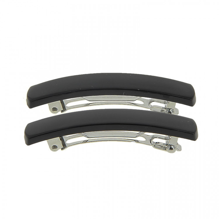 Barrettes 5 cm Noir x2