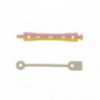 Bigoudis permanente courts 70x8mm x12 Rose & Jaune