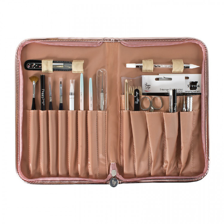 Trousse pinceaux Rose Gold