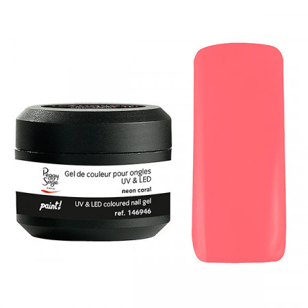 Gel de couleur UV & LED Technigel Paint Neon coral