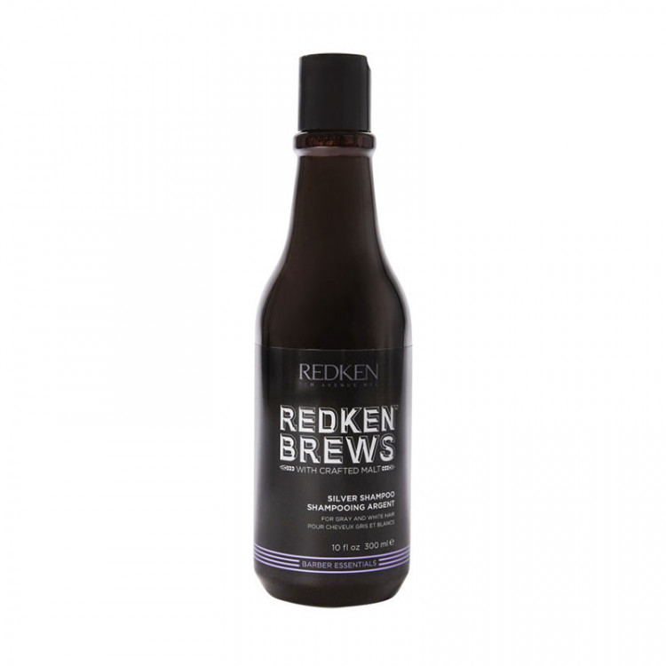 Shampooing argent cheveux gris blancs Redken Brews