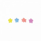 Set de 4 barrettes fleurs