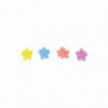 Set de 4 barrettes fleurs