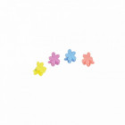 Set de 4 barrettes fleurs