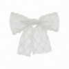 Barette cheveux avec noeud blanc