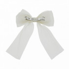 Barette cheveux avec n?ud crème