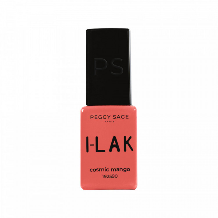 Vernis semi-permanent I-LAK - cosmic mango - éclat vif, tenue 3 semaines