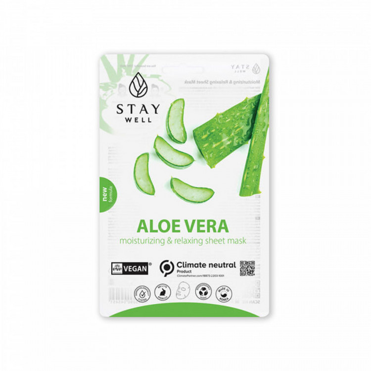 Masque visage Aloe Vera Moisturizing - hydratation, apaisement, fraîcheur