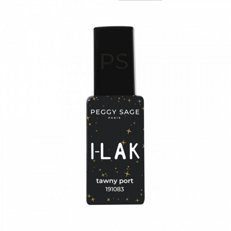 Vernis semi-permanent I-LAK - couleur Tawny Port, tenue longue durée
