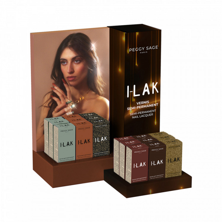 Présentoir vernis semi-permanent I-LAK - application facile, look intense