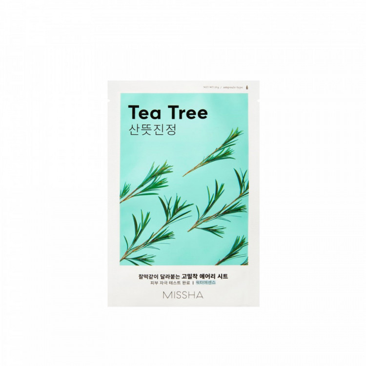 Masque tissu purifiant Tea Tree - peau nette, apaisée, rééquilibrée