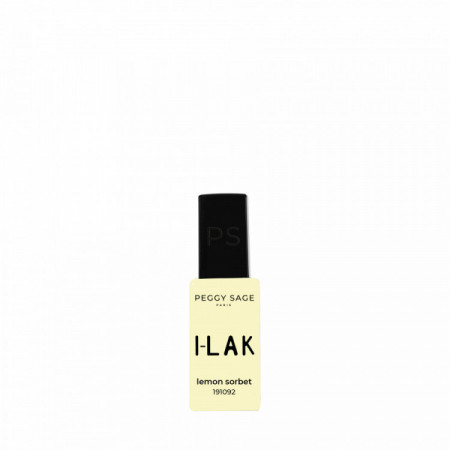 Vernis semi-permanent I-LAK – couleur Lemon Sorbet, tenue longue durée