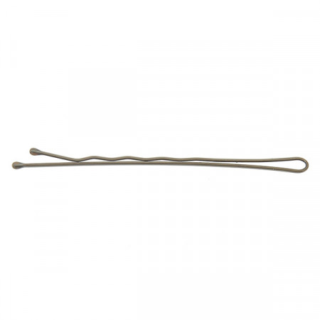 Pinces guiches ondulées bouts perlés 75mm 500g Bronze