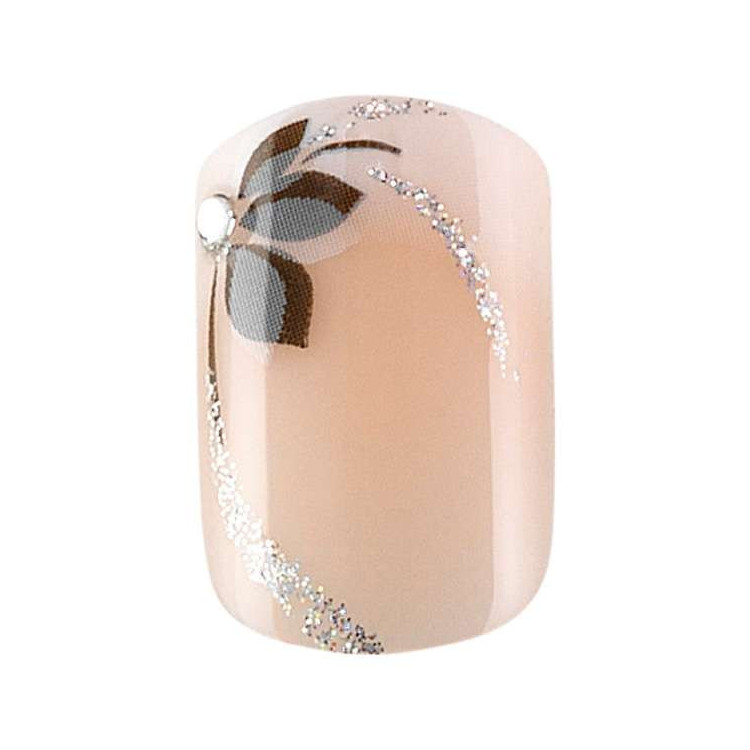 Faux ongles idyllic nails Set x24 Shiny flowers