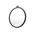 Miroir rond Diamond Noir