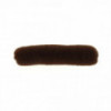 Crépon boudin à clip 180mm Chatain