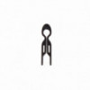 Set de 2 Hairpin Marron Foncé 9 cm