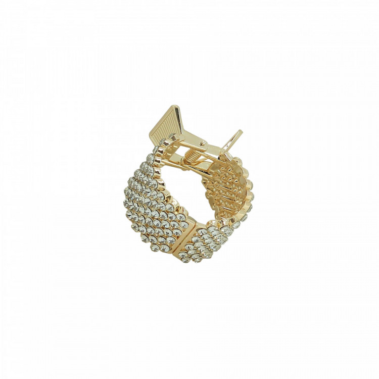 Pince Anneau Doré avec Strass
