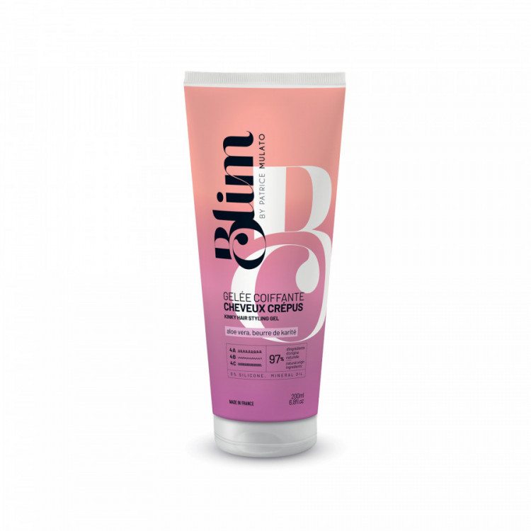 Gelée cheveux crépus - hydratation, définition, contrôle des frisottis