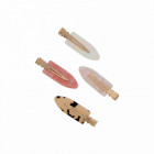 Lot de 4 pinces en acetate sans marque