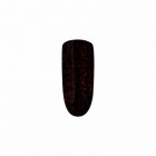 Vernis semi-permanent I-LAK Dark Blaze - noir profond, éclats rouges