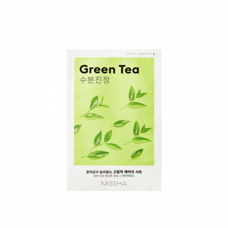 Masque tissu hydratant Green Tea - hydratation, confort, fraîcheur
