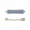 Bigoudis permanente courts 70x13mm x12 Gris & Bleu