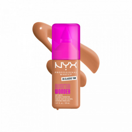 Fond de teint mat naturel couvrance modulable Make'em Wonder - 20 Classic Tan