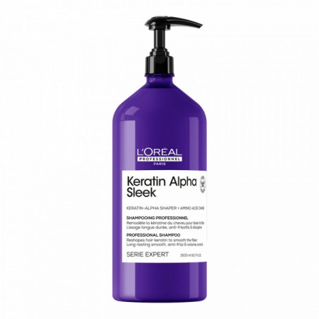 Shampoing disciplinant Keratin Alpha Sleek - lissage, anti-frisottis & discipline