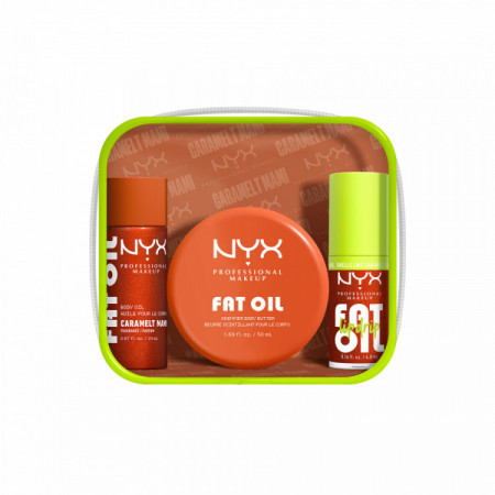 Mini kit Fat Oil Body Caramelt Mami (huile + beurre + gloss) 3 pièces 74.8ML