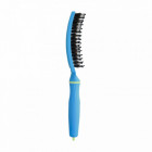 Fingerbrush Care Iconic Boar&Nylon Turbo Blue - flexible, douce, anti-casse