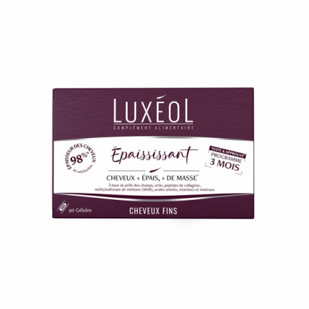 Luxéol Complément Alimentaire Épaississant 3 mois – épaissit, fortifie, sublime