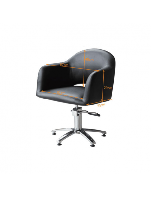 Fauteuil noir Diva 90x60cm Fauteuil noir Diva 90x60cm