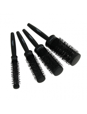 Set de 4 brosses rondes brushing Noir
