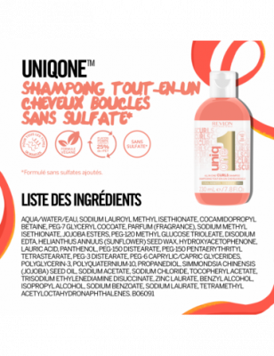 Shampooing Tout-en-Un UniqOne™ Cheveux Bouclés Shampooing Tout-en-Un UniqOne™ Cheveux Bouclés