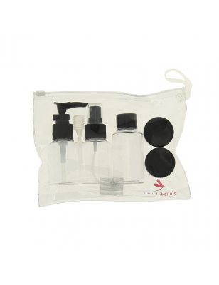 Kit de voyage (5 flacons en PET) Transparent