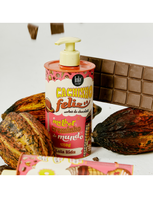 Crème coiffante Cachinho Feliz Chocolate - nutrition intense et boucles définies Crème coiffante Cachinho Feliz Chocolate - nutrition intense et boucles définies