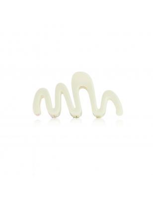 Grande pince zigzag Blanche