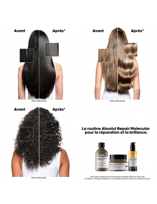 Huile réparatrice Absolut Repair Molecular - nutrition, anti-frisottis, brillance Huile réparatrice Absolut Repair Molecular - nutrition, anti-frisottis, brillance