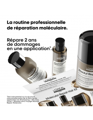 Mini kit trio découverte Absolut Repair Molecular (shampoing + sérum + masque)