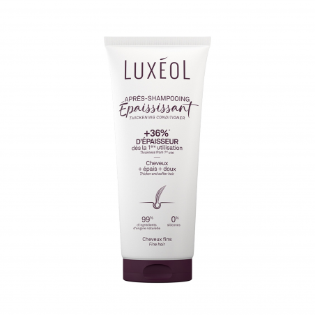 Après-shampooing Épaississant – épaissit, démêle, adoucit